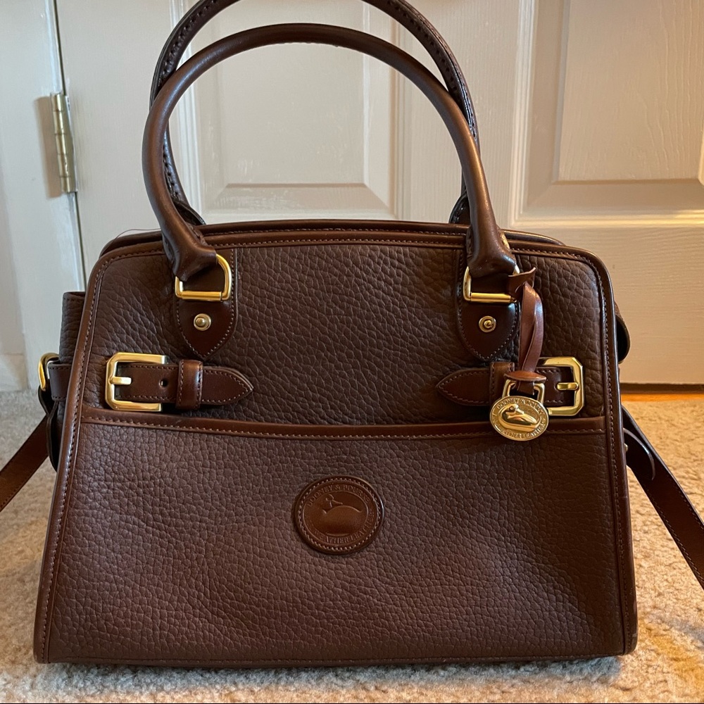 Vintage Dooney & Bourke Leather Satchel Bag